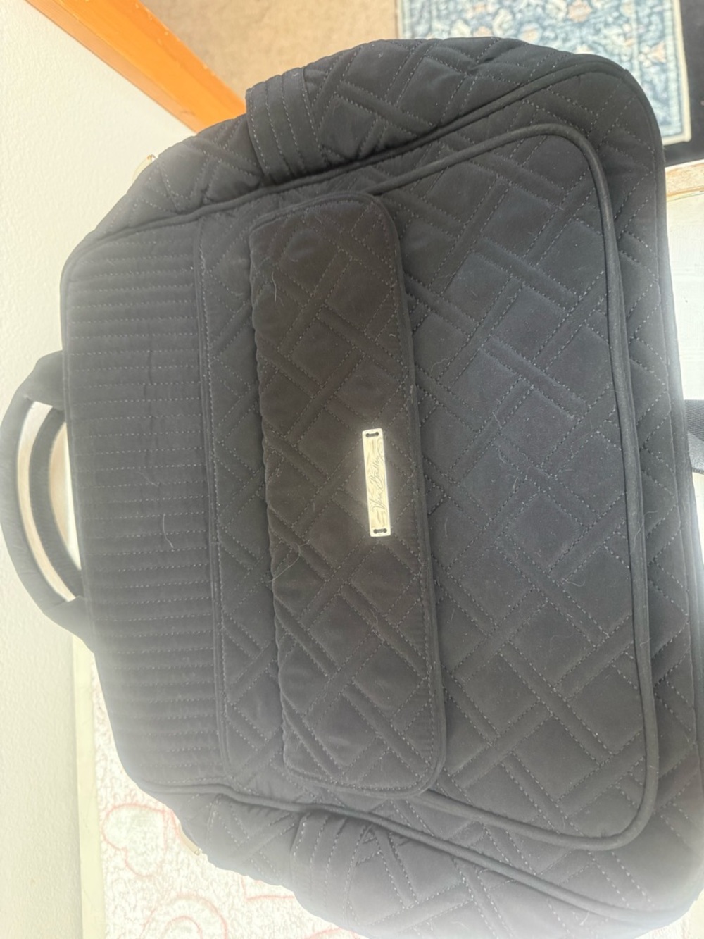 Vera Bradley Black Quilted Backpack